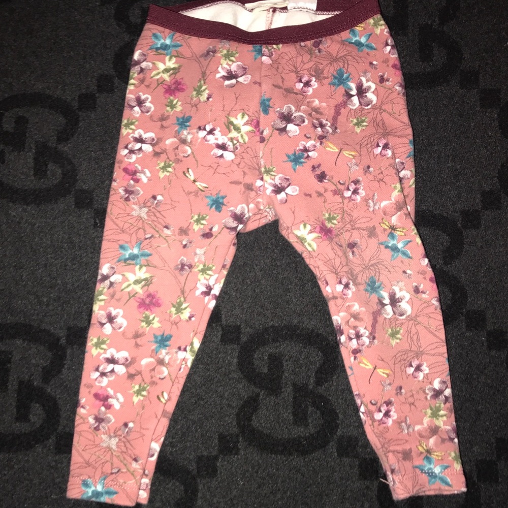 Zara baby girl leggings flowers